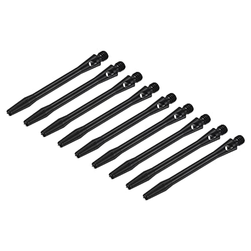 PATIKIL Dart Shaft, Medium 2BA Thread Aluminum Dart Stems Dart Accessories Throwing Fitting for Steel Tip - color: Black, size: 48mm