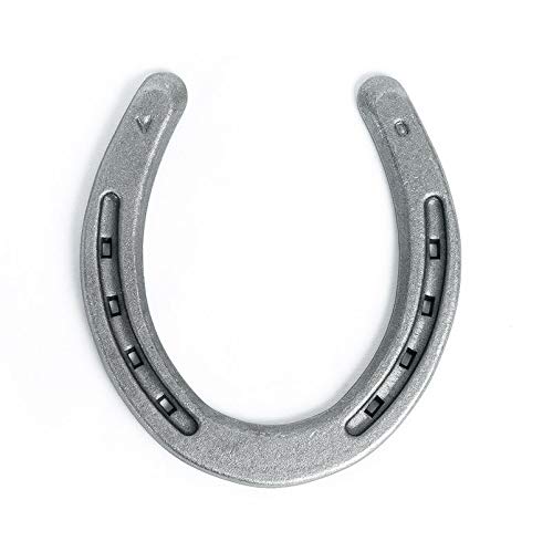 Steel Horseshoes Set for Horses, Crafts, Decorations and Backyard Games - Plain Shoe Size 0 - Sand Blasted 10 Shoes - size: Size 0 Medium - 10 Shoes