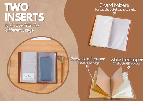 InnoBeta Bowling Lovers Gifts, Journal & Pen Set, 7.8x5 Inches | Vegan leather|Easy-to-Carry|Card Slot|Refillable Notebook|Leather with Faith Message|Travel Diary