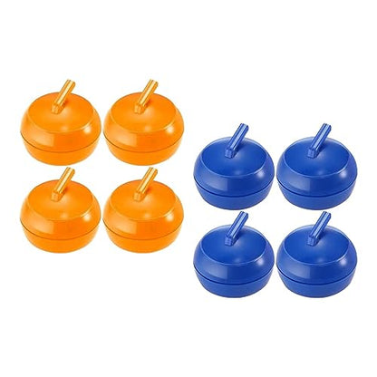 8 Pieces Game Tabletop Board Game Shuffleboard Rollers Sliding Game Tabletop Pucks Lightweight and Convenient PP Construction