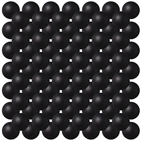 Hanaive 100 Pack Table Tennis Balls Multi Colored 40mm Plastic Balls Bulk Washable Small Game for Carnival Pool Games, Party Decoration Pet Toy - color: Black