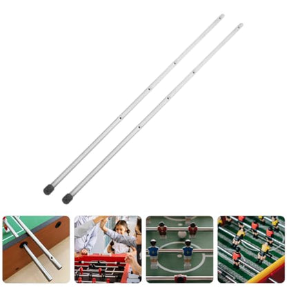 Outanaya 3pcs Metal Table Soccer Rods Replacement Foosball Table Accessories for Adults and Boys and Girls Sturdy Operation Poles for Soccer Machine