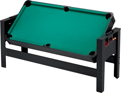 Fat Cat 3-in-1 6' Flip Multi-Game Table - color: Green Cloth Playfield