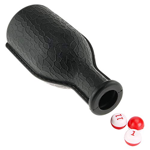 DGZZI Billiard Pool Shaker Pool Snooker Billiard Table Kelly Pool Shaker Bottle with Red and White Tally Peas - color: Black