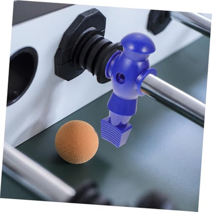 Levemolo 8Pcs Foosball Table Football Players Replacement Figures Resin Mechanical Dolls in Blue and White Lightweight Soccer Game Accessories Compatible with Standard Rods