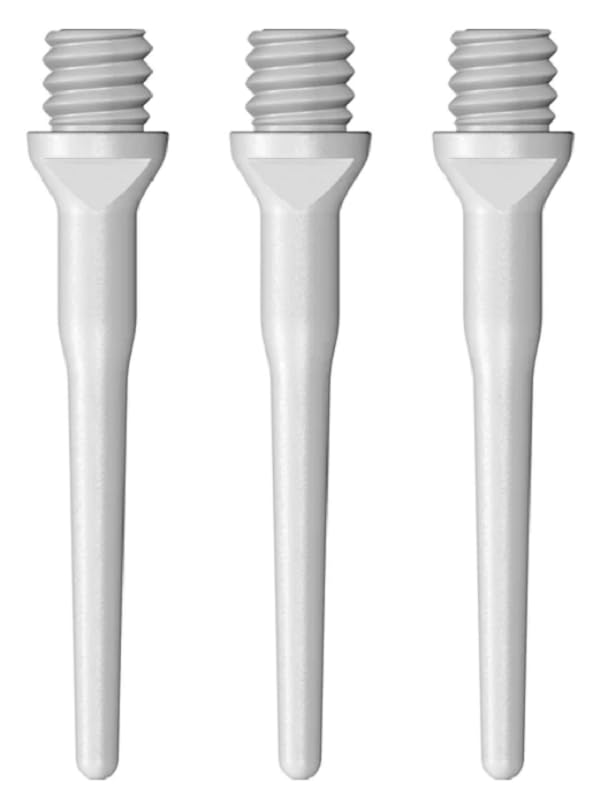 US Darts 250 White Tufflex II Replacement Soft Tips - Standard Length - 2BA …