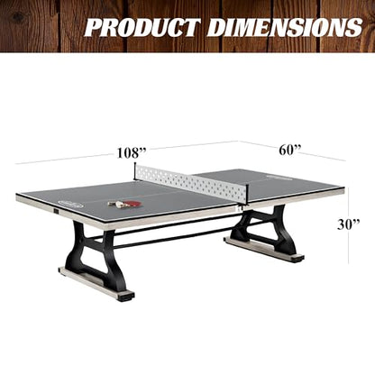 Barrington Table Tennis Multiple Style Ping Pong Tables with Metal Nets, Perfect for Family Game Rooms - style: 9 Ft. Coventry (w/Storage Drawer)