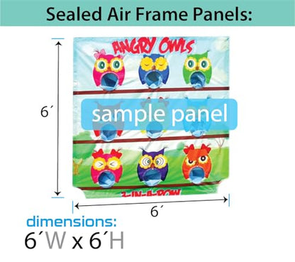 TentandTable Replacement Air Frame Game Panel | Ball and Bean Bag Toss Panel with Net | Use with Air Frame Game | for Backyards, Carnivals, Schools, Birthday Parties - color: 50 Mile Bike Ride