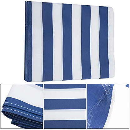 Oxford Cloth Teamwork Games Mat, Group Activity Play Mat for Kids and Adults, for Fun Team Building (Blue and white 6m)