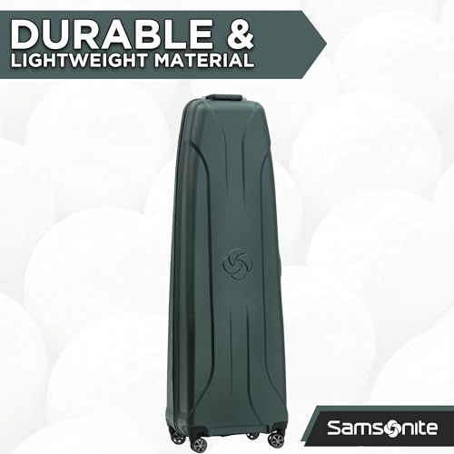 Samsonite Tour Pro Golf Hard Case Travel Bag | Lightweight, Durable ABS Shell, 360 Degree Multi-Directional Shark Wheels - color: Pine Green
