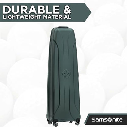 Samsonite Tour Pro Golf Hard Case Travel Bag | Lightweight, Durable ABS Shell, 360 Degree Multi-Directional Shark Wheels - color: Pine Green