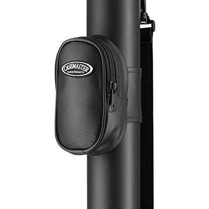 Casemaster Q-Vault Supreme Billiard/Pool Cue Hard Case, Holds 1 Complete 2-Piece Cue (1 Butt/1 Shaft) - color: Black