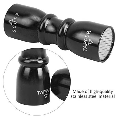 Billiard Pool Cue Tip Shaper, 3 in 1 Billiard Cue Tip Tool Pool Stick Tip Shaper Tapper Stainless Steel Repair Tool Kit(Black)