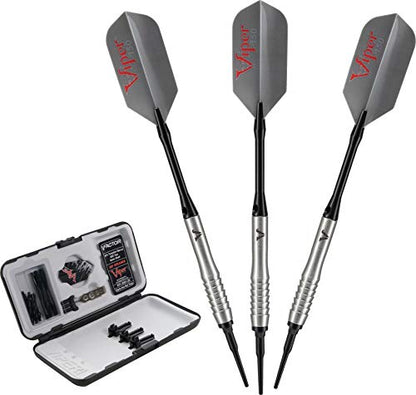 Viper V-Factor 90% Tungsten Soft Tip Dart Set with Case - style: Partial Shark Fin (20 Grams)