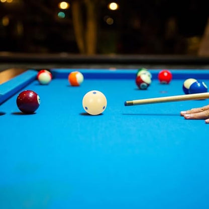 GALPADA Resin Dots Pattern Cue Ball for Training, Professional White Billiard Ball, American Pool Practice Accessory for Billiard Aiming Exercises and Home Use
