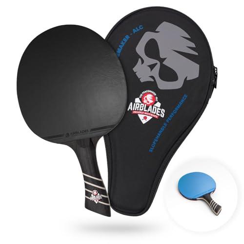 The Peace Maker ALC - Professional Ping Pong Paddle - Carbon Fiber Table Tennis Racket Producing Maximum Spin & Control for All Levels - Hard Carry Case & Ergonomic Handle. - style: Boys