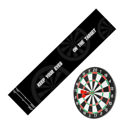 Genérico Darts Mat | 300 x 34 cm with Rubber Throwing Line | Darts Tip Protection Mat - Home, Rest Room, Indoor, Basement, Training, Game, Tournament - color: Mat 4
