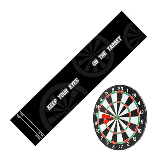Genérico Darts Mat | 300 x 34 cm with Rubber Throwing Line | Darts Tip Protection Mat - Home, Rest Room, Indoor, Basement, Training, Game, Tournament - color: Mat 4