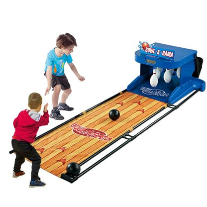 Electronic Bowling Alley Game, Foldable Bowling Set for Home, Indoor Family Game with Automatic Reset, LED Scoreboard & Simulation Sound, for Children and Adults