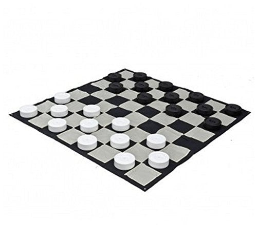 MEGACHESS Giant Chess Set - 37 Inch Tall King with Giant Checkers Set and Giant Quick Fold Chess Mat