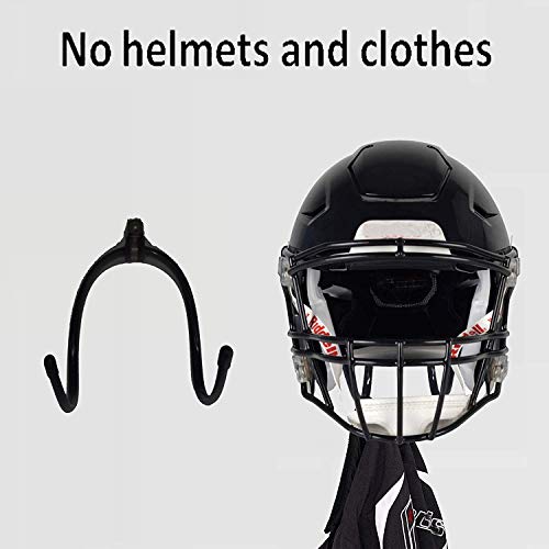 Flexible Adjustable W Rack,Multifunction Wall Mount Display Stand,Multipurpose Holder Hooks,Universal Organizer Storage Clips,Wall Hanger for Skateboard,VR Headset,Sword, Hat,Helmet,Coat,etc - 2 Pack