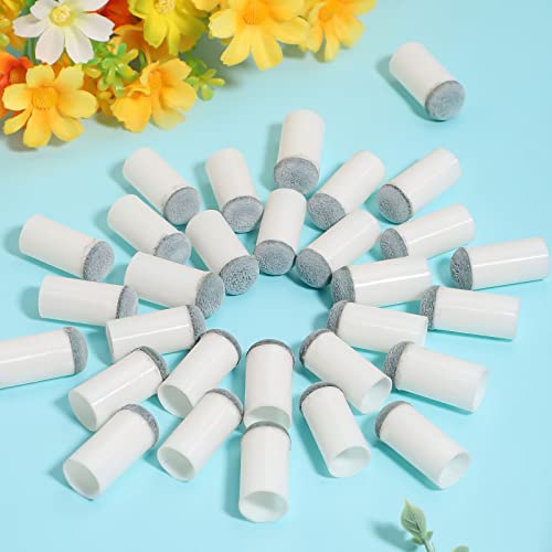 Pengxiaomei 40pcs Slip On Pool Cue Tips, 2 Sizes Billiard Cue Tips Slip-On Cue Tip Pool Cue Tips Replacement Kit (12mm/13mm, Each Size 20pcs)