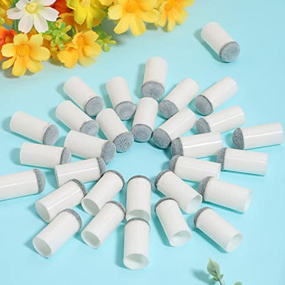 Pengxiaomei 40pcs Slip On Pool Cue Tips, 2 Sizes Billiard Cue Tips Slip-On Cue Tip Pool Cue Tips Replacement Kit (12mm/13mm, Each Size 20pcs)