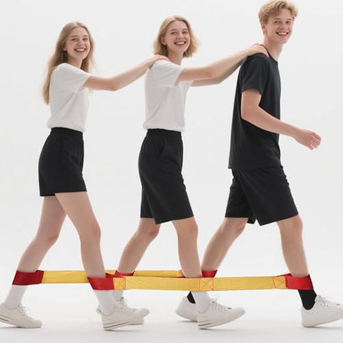 Team Building Games for Adults, Outdoor Party Group Games, Cooperative Team Race for Teamwork, Field Day Games - size: For 3 Players, style: Pack of 1