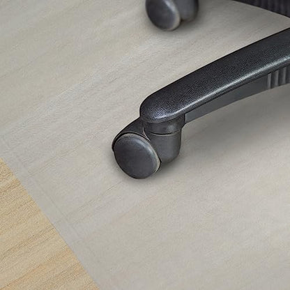 Romig Clear Hardwood Office Chair Mat (36×48″) – Anti-Slip Gripper Surface with Lip, Durable 2.2 mm Desk Chair Floor Protector - size: Hardwood Chair Mat