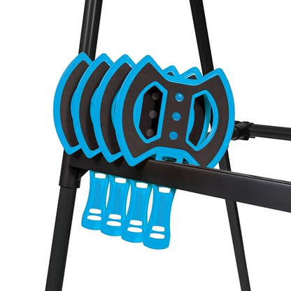 EastPoint Axe Throwing Game Set - 5 ft Tall Pack of 8 - Precision Bristle Catcher & Axe Target - Foam Throwing Axes & Outdoor Games for Adults - Alloy Steel Frame & Storage for Yard Activities