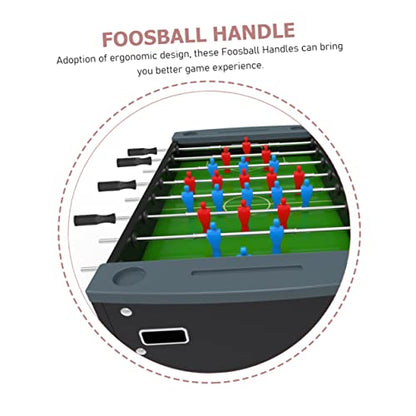 BESPORTBLE 8Pcs Foosball Handles Replacement for Table Football Machines Durable Non Slip Grip for Professional Table Soccer Compatible with