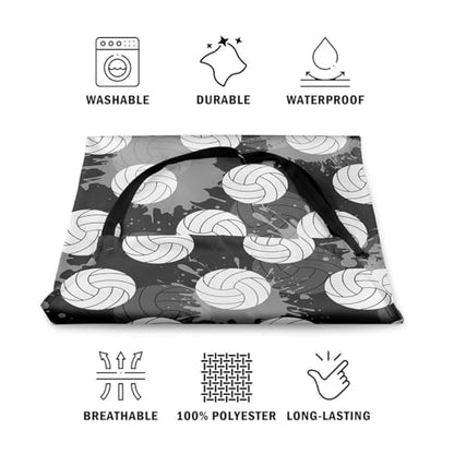 Manfei Volleyball Kids Kitchen Apron - color: Black White