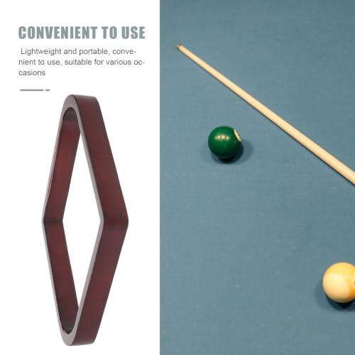 FUOYLOO Wooden Triangle Billiard Ball Rack for 2-1/4" Pool Balls Elegant Wood Design for Home Entertainment and Leisure Venues