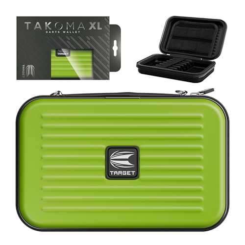 Target Darts Takoma XL Darts Wallet Case, Green – Holds 6 Darts, Protective EVA Holder with Double Zip Lock Pouches – Professional Dart Accessories - color: Green