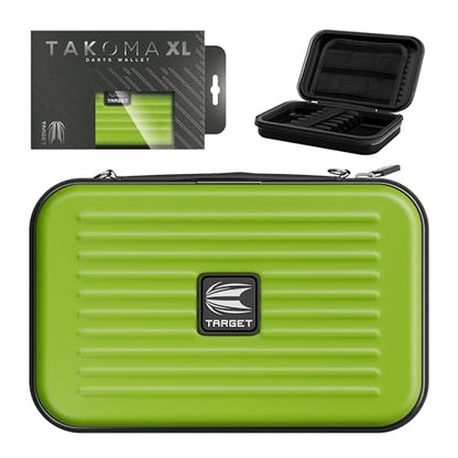 Target Darts Takoma XL Darts Wallet Case, Green – Holds 6 Darts, Protective EVA Holder with Double Zip Lock Pouches – Professional Dart Accessories - color: Green
