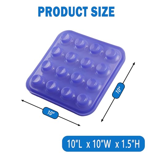 Standard Pool Billiard Ball Tray, Black Plastic Pool Ball Carrying Tray for Billiard Pool Table, Billiard Ball Storage Holder (Purple) - color: Purple