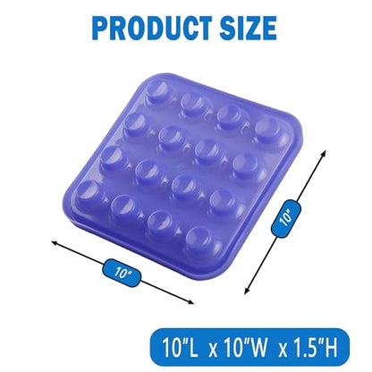 Standard Pool Billiard Ball Tray, Black Plastic Pool Ball Carrying Tray for Billiard Pool Table, Billiard Ball Storage Holder (Purple) - color: Purple