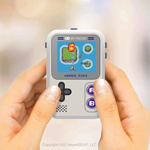 My Arcade Gamer Mini Classic-Purple: Games for Kids, Miniature Handheld Gaming System Packed with 160 Games, 1.8'' Color Display (DGUN-3924), Small