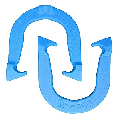 Mustang Professional Pitching Horseshoes- Made in The USA - color: Blue Pair (2 Horseshoes)