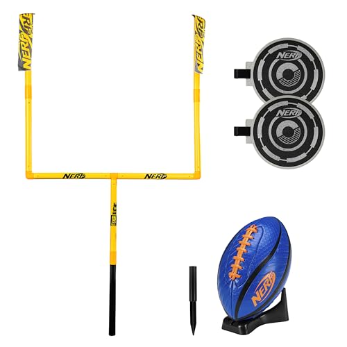 Franklin Sports Authentic Steel Football Goal Post 8.5' x 5.5' - Post for Kids - Football Goal Post Set - Kicking Field Goals - Youth Football Set - Portable Football Goal Post - style: Nerf Goal Post Set