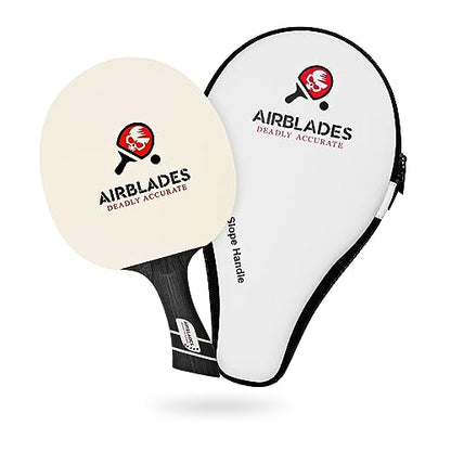 Professional Ping Pong Paddle with Hard Carry Case | Pro Table Tennis Racket | Table Tennis Paddle with Ergonomic Handle | 5 Blades of Wood with Premium Rubber and Sponge by AirBlades | Hard Carry Case - style: 5 Star