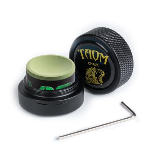 TAOM Pool Chalk Holder Round Shaped Practical Tool Billiards Accessories Magnetic Mini Chalk Tip Case Container Round Box Billiards - color: 5-Black Holder with V10 Chalk