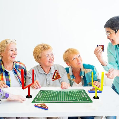 10 PCS Colors Mini Flick Football Games Mini Table Top Sports Games - color: Red Yellow