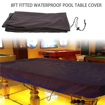 1/3/5pcs 8Ft Billiard Pool Table Cover with Drawstring Waterproof for Rectangle(3pcs) - size: 3pcs