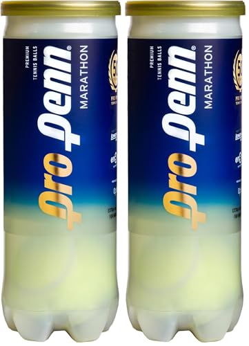Pro Penn Marathon XD High Altitude Tennis Balls - Extra Duty Felt Pressurized Tennis Balls - 1 Can, 3 Balls - size: 1.5" (Pack of 2)