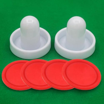 2xAir Hockey Pushers and Air Air Hockey Paddles Slider Pusher Small Size Goal Handles Pushers for Game Tables - size: 5 Pcs