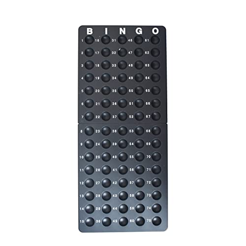 Yuanhe Deluxe Bingo Game Set - Metal Round Cage, 75 Colored Bingo Balls, 100 Bingo Cards, 500 Mixed Chips and Master Board for Large Groups, Parties - style: Deluxe Set