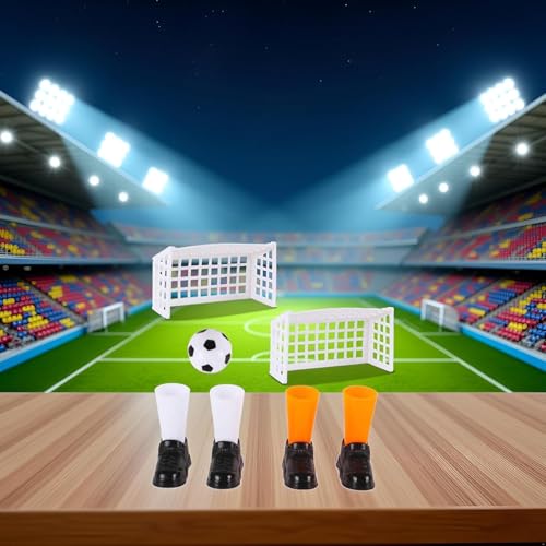 Finger Soccer Game Set with 2 Goals, Mini Table Football Game for Fans Club Sports Bar and Home Party