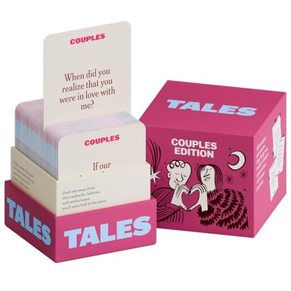 TALES 150 Conversation Starter Cards, Couples Edition, Prompts for Deeper Connection, Date Night Ideas, Anniversaries, and Quality Time Together - color: Couples Edition