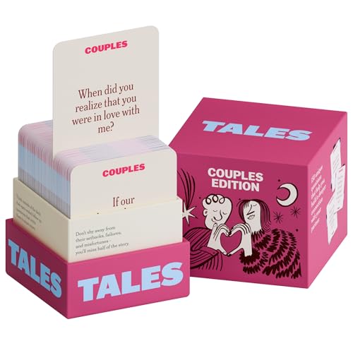 TALES 150 Conversation Starter Cards, Couples Edition, Prompts for Deeper Connection, Date Night Ideas, Anniversaries, and Quality Time Together - color: Couples Edition